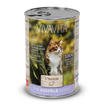 VivaVita kačių konservuotas maistas su jautiena – 415 g