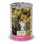 VivaVita kačių konservuotas maistas su lašiša – 415 g