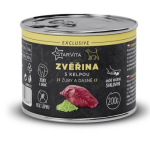 Išskirtinis konservuotas maistas su elniena ir dumbliais – 200 g